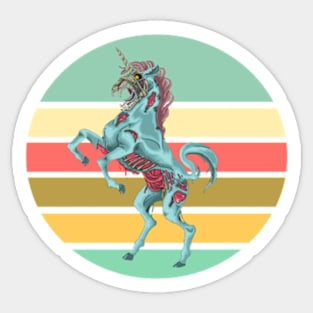 unicorn zombie Design - Gifts Sticker